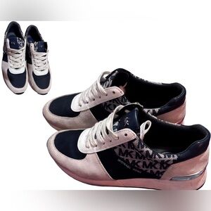 Michael Kors Shoe’s Black and Cream Sneakers